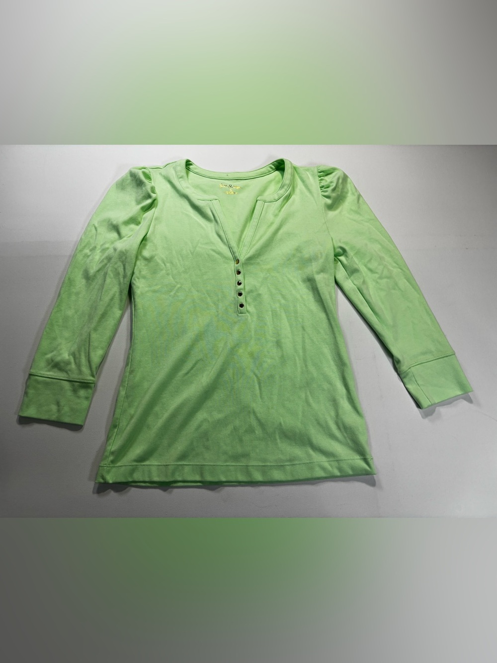 Lilly Pulitzer Green Henley Top